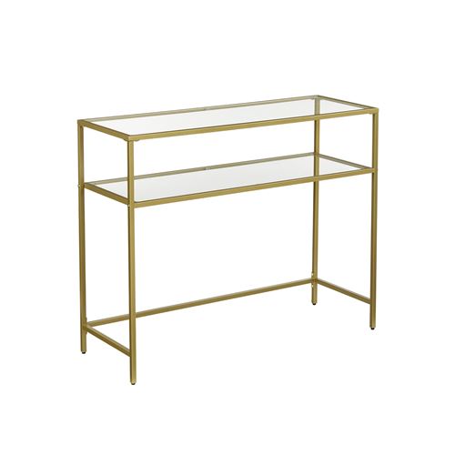 Vasagle Doré Table Console 2 Niveaux, - Image 3
