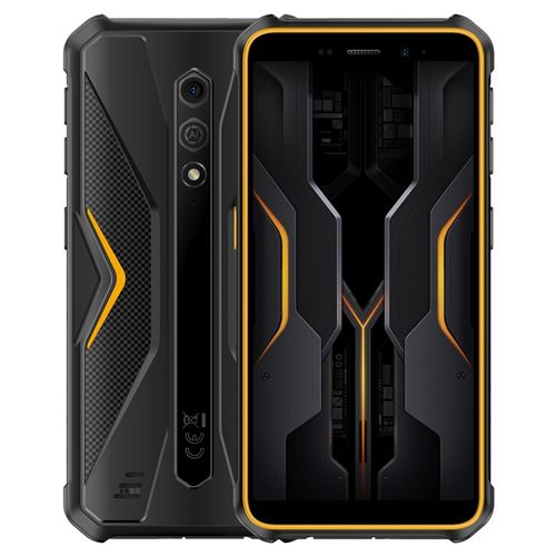 Smartphone Étanche IP68 4GB+64GB Android 13 Écran 5.45 Pouces Caméra 13MP Batterie 4860mAh Orange YONIS