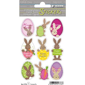 HERMA Stickers de Pâques MAGIC TREND 'Lapins de Pâques' - 1