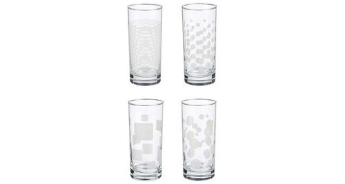 Non Communiqué Transparent Lot De 4 Gobelets À Eau "Toni'eau" 48Cl