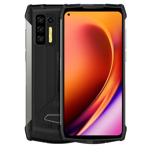 Smartphone Robuste 6.81 Android 12 13200mAh 4G 48MP IP68 8GB+128GB Noir YONIS
