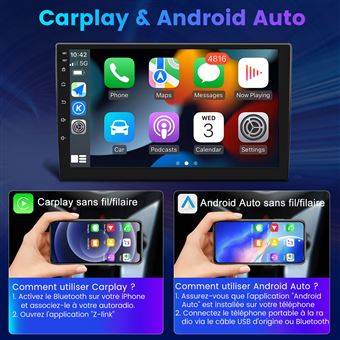 Carplay et Android Auto sans fil sur votre écran d'origine via USB 
