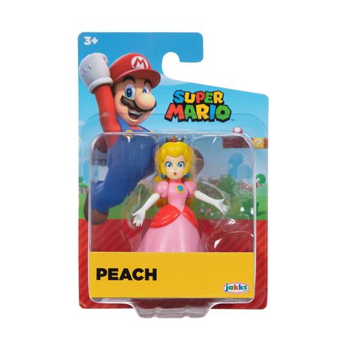 Jakks - World of Nintendo - Super Mario - Figurine articulée 6.3cm - Personnage Princesse Peach