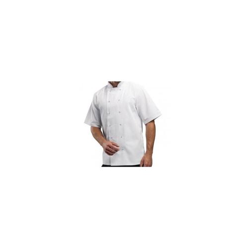 Veste de cuisine mixte Boston blanche L - White chefs clothing