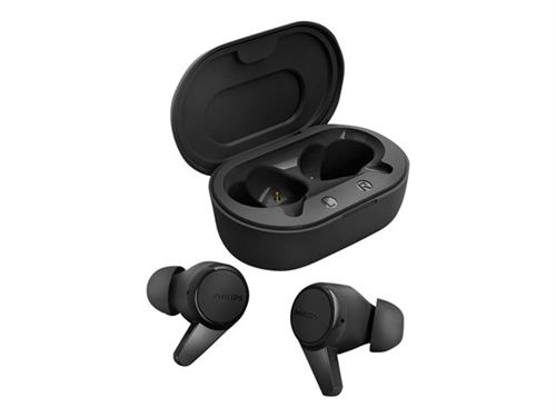 Ecouteurs intra-auriculaires sans fil avec micro - TAE1205BK - Noir PHILIPS  : les écouteurs à Prix Carrefour