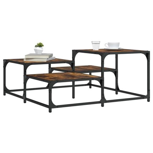 Vidaxl Table Basse Chêne Fumé - Image 3