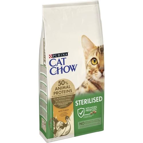 PURINA CAT CHOW Sterilised à la Dinde - Croquettes pour chat-