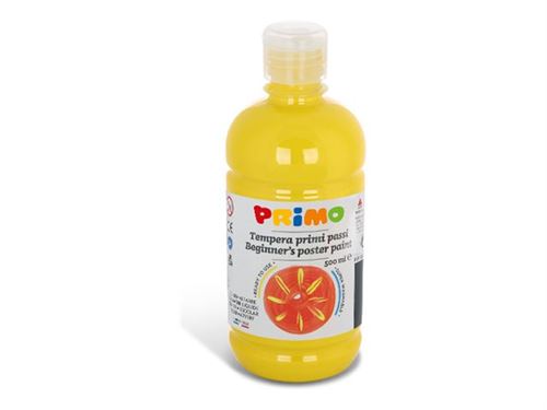 PRIMO Poster Beginner's - Peinture - peinture à tempera - jaune citron - opaque - 500 ml