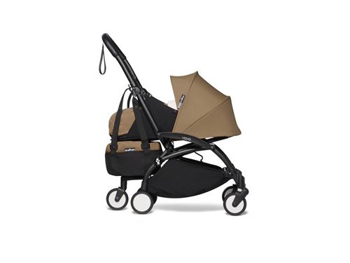Babyzen - Poussette YOYO2 cadre noir pack 0+ et YOYO+ bag marron