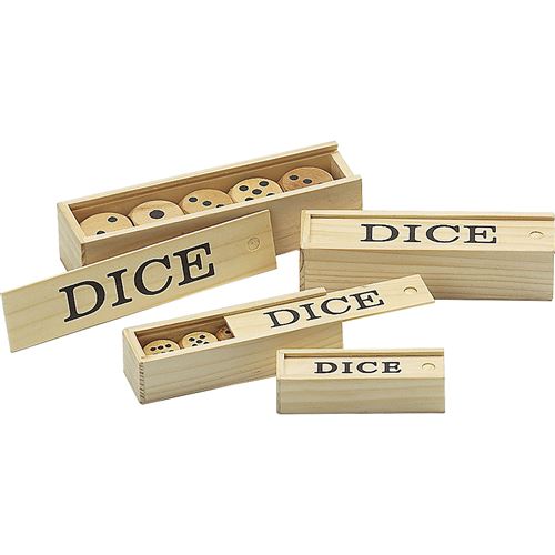 Dés en bois Philos 15mm