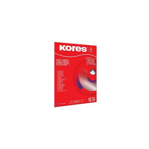 Kores papier carbone, format A4, 100 feuilles, bleu