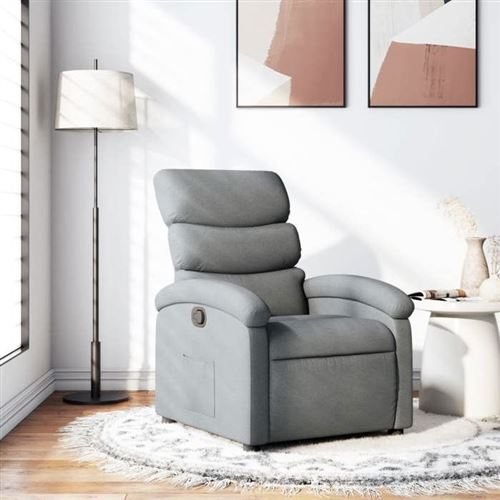 Vidaxl Gris/Clair Fauteuil Inclinable - Image 2
