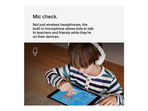 Belkin SoundForm Mini - Écouteurs avec micro - sur-oreille - Bluetooth - sans fil, filaire - jack 3,5mm - blanc