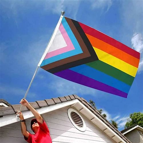 DRAPEAU ARC EN CIEL LGBT 90X150CM
