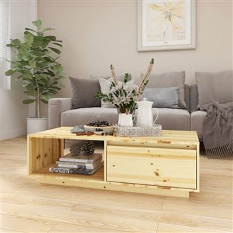 vidaXL Salontafel 110x50x33,5 cm massief vurenhout809881 - 1