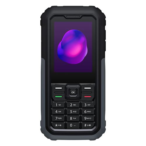 TCL 3189 - 4G téléphone de service - double SIM - RAM 64 Mo / Mémoire interne 128 Mo - microSD slot - Écran LCD - rear camera 2 MP - gris himalaya