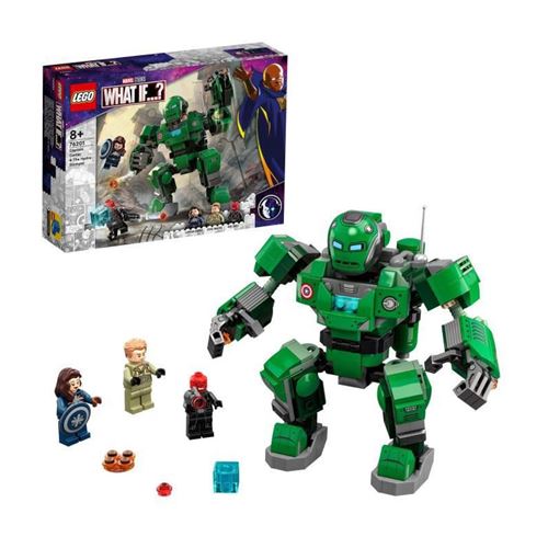 LEGO 76201 Marvel LAgent Carter et le Marcheur dHydra avec Figurines Marvel LAgent Carter et Crane rouge