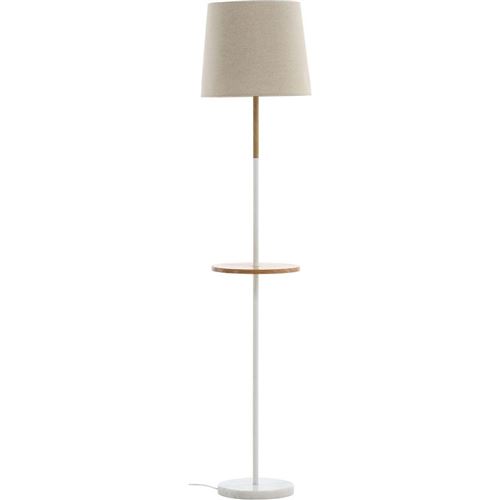 Non Communiqué Beige Venture Home - Table De Chevet En Acier Avec Lampe Intégrée Hattman