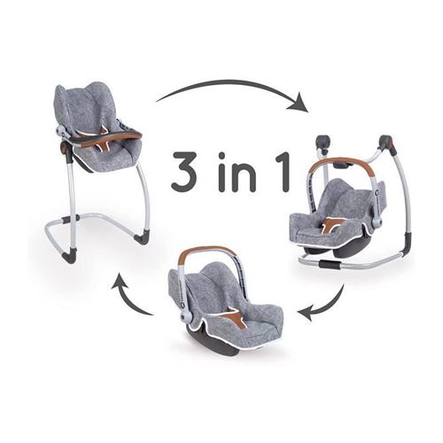 Sur Chaise Haute Smoby 3 En 1 Bebe Confort Gris Accessoire Poupee Achat Prix Fnac