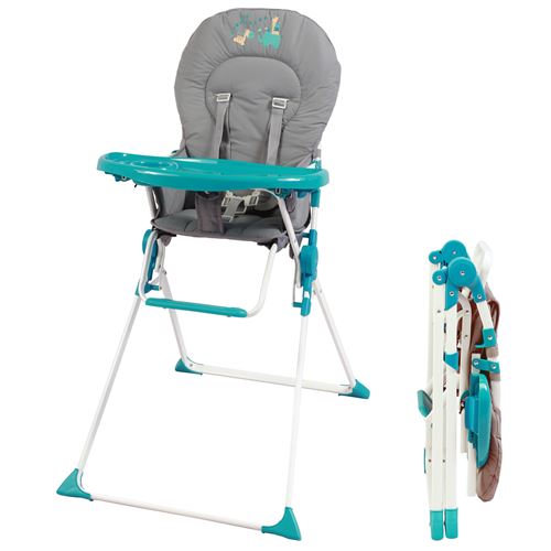 Bambisol Chaise Haute Bébé Pliable Fixe Ultra Compacte et Légère Les Acrobates
