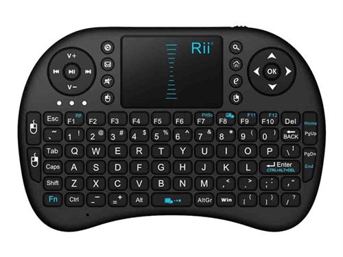 RII  Mini i8 - Clavier - avec pav&eacute; tactile - sans fil - 2.4 GHz - AZERTY