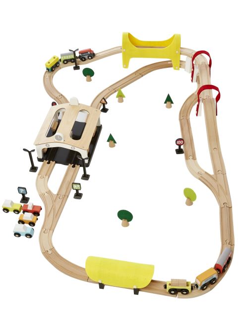 VERTBAUDET - Circuit de train 66 pièces - Multicolore - TU