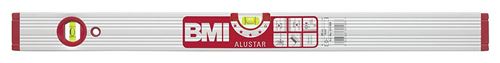 BMI 691100M Alustar Alu-niveau à bulle, Argent/rouge, 100 cm