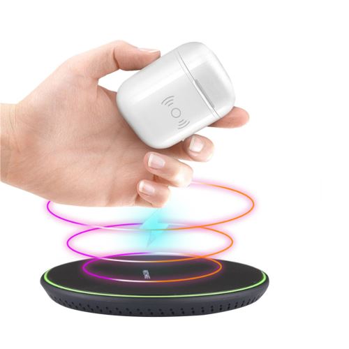 Générique Qi Chargeur Sans Fil De Charge Casque Intelligent Dock Pour Apple Airpod 2Th Pealer856 - Image 1