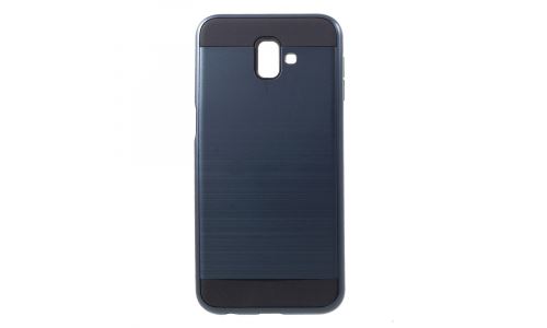 Coque hybride Galaxy J6+ renforcée coloris bleu