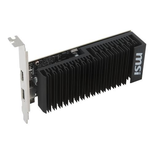 MSI GT 1030 2GH LP OC Carte graphique GF GT 1030 2 Go GDDR5 PCIe 3.0 x4 profil bas HDMI DisplayPort san ventilateur