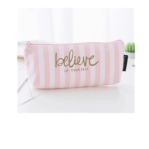 crayons en toile Boîte à stylos de grande capacité Pochette à papeterie Barre verticale