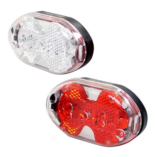 Simson batterie d'éclairage à LED noir / rouge