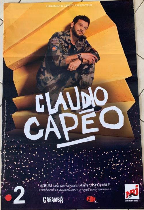 Claudio Capéo - Tant Que Rien ne m'Arrête Tour 2019 - AFFICHE