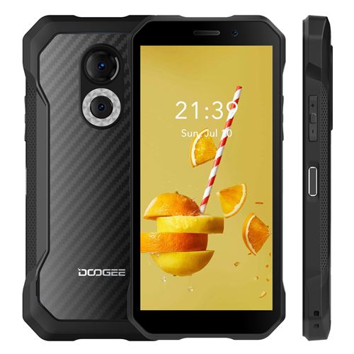 DOOGEE S61 Smartphone IP68 étanche 6.0 6Go + 64Go 5180mAh Batterie 4G téléphone NFC GPS - Noir