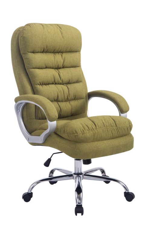 Fauteuil de Bureau Big Vancouver en Tissu avec Rembourrage doublé et Capacité de Charge de 235 Kg - Couleur Vert