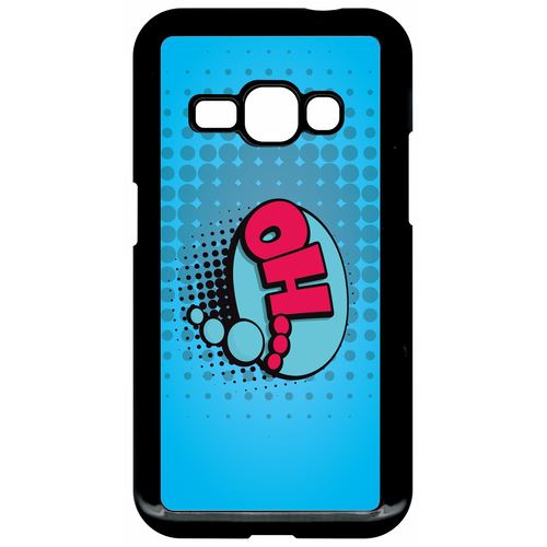 Coque Samsung Galaxy J1 2016 Modèle J1 2016 Oh Fond Bleu