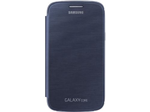 Samsung Flip Cover Ef-Fi826Bl - Étui à Rabat pour Téléphone Portable - Bleu - pour Galaxy Core