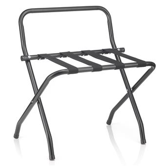 Porte-Valise Pliable Hôtellerie - Rack Bagage Robuste 6 Sangles Jusqu'à 200kg