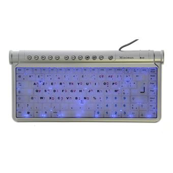 CLAVIER LUMINEUX FRANCAIS-HEBREU - Minimax - NOIRE - 1
