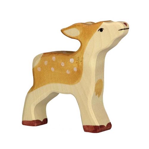 Goki Marron Holtztiger - Figurine Holztiger Faon 9 Cm