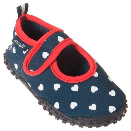 Playshoes chaussures à eau filles bleu marine/rouge