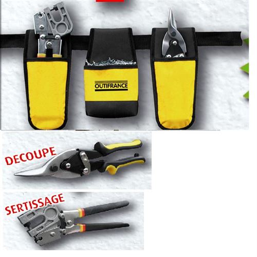 Outifrance &ndash; Ceinture de plaquiste PRO + 2 outils