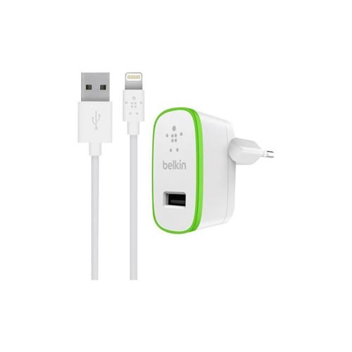 Chargeur Secteur et Câble Lightning Belkin, Blanc - Connectique et  chargeurs pour tablette