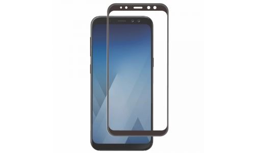 film protecteur d'écran en verre trempé Galaxy A8-2018 noir