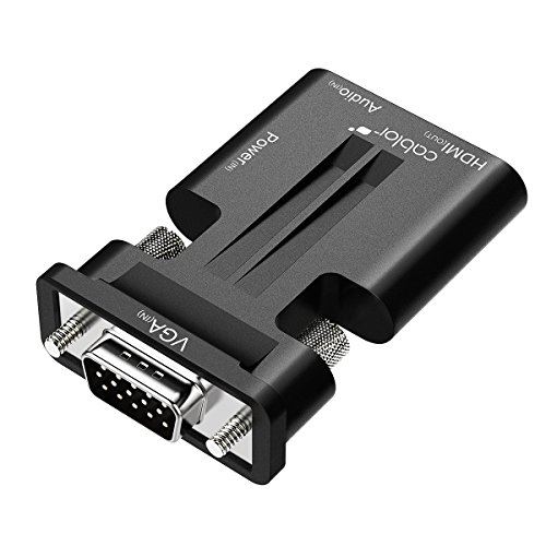 VICTSING Adaptateur VGA vers HDMI 1080P Câble Convertisseur VGA to HDMI avec Audio et Micro USB