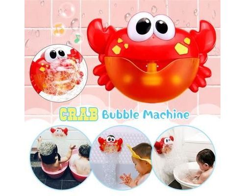 Cergrey Bath Bubble Maker, jouet de bain bébé, dessin animé automatique en  forme de crabe Bubble Maker 12 bébé chansons enfants enfants drôle bain  douche jouet 