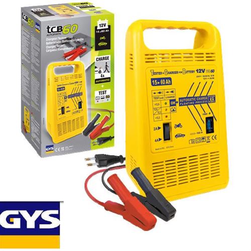 Chargeur de batterie automatique Gys TCB60 12V 15-60 Ah