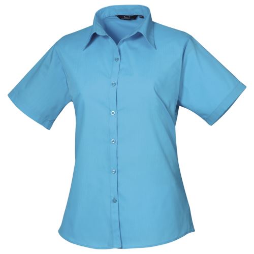 Premier - Chemisier à manches courtes - Femme (40) (Turquoise) - UTRW1092