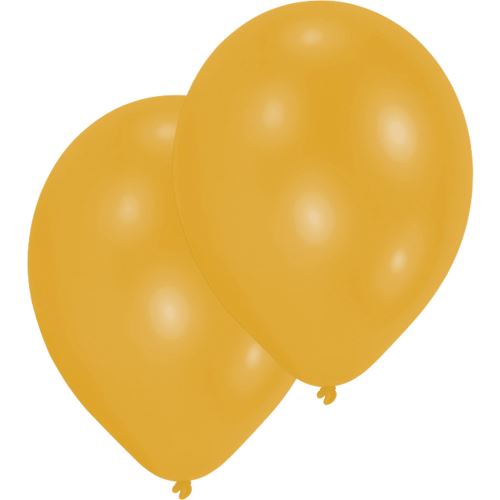 Amscan ballons métalliques 28 cm latex or 10 pièces