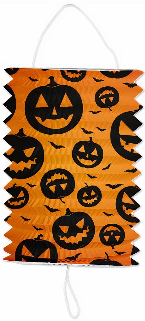 Verhaak citrouille Halloween 16 cm papier orange/noir